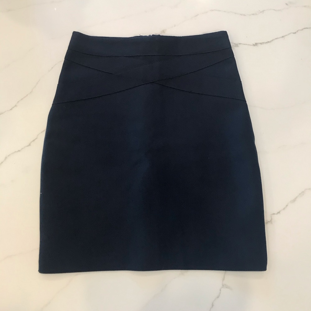 Bikbok navy pencil skirt